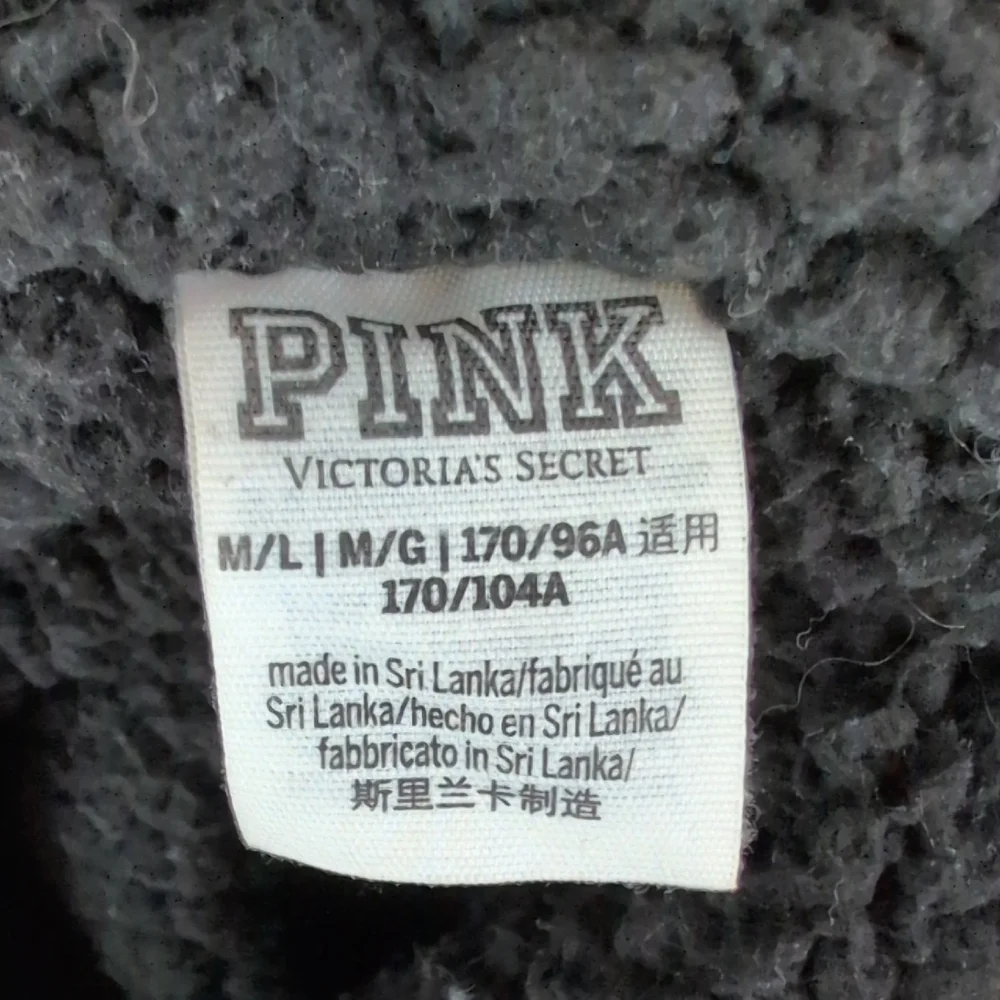 PINK Victoria's Secret Anorak Sherpa Lined Windbreaker Jacket M/L M635 - Picture 8 of 10